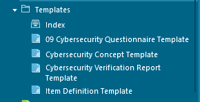 Document Templates screen