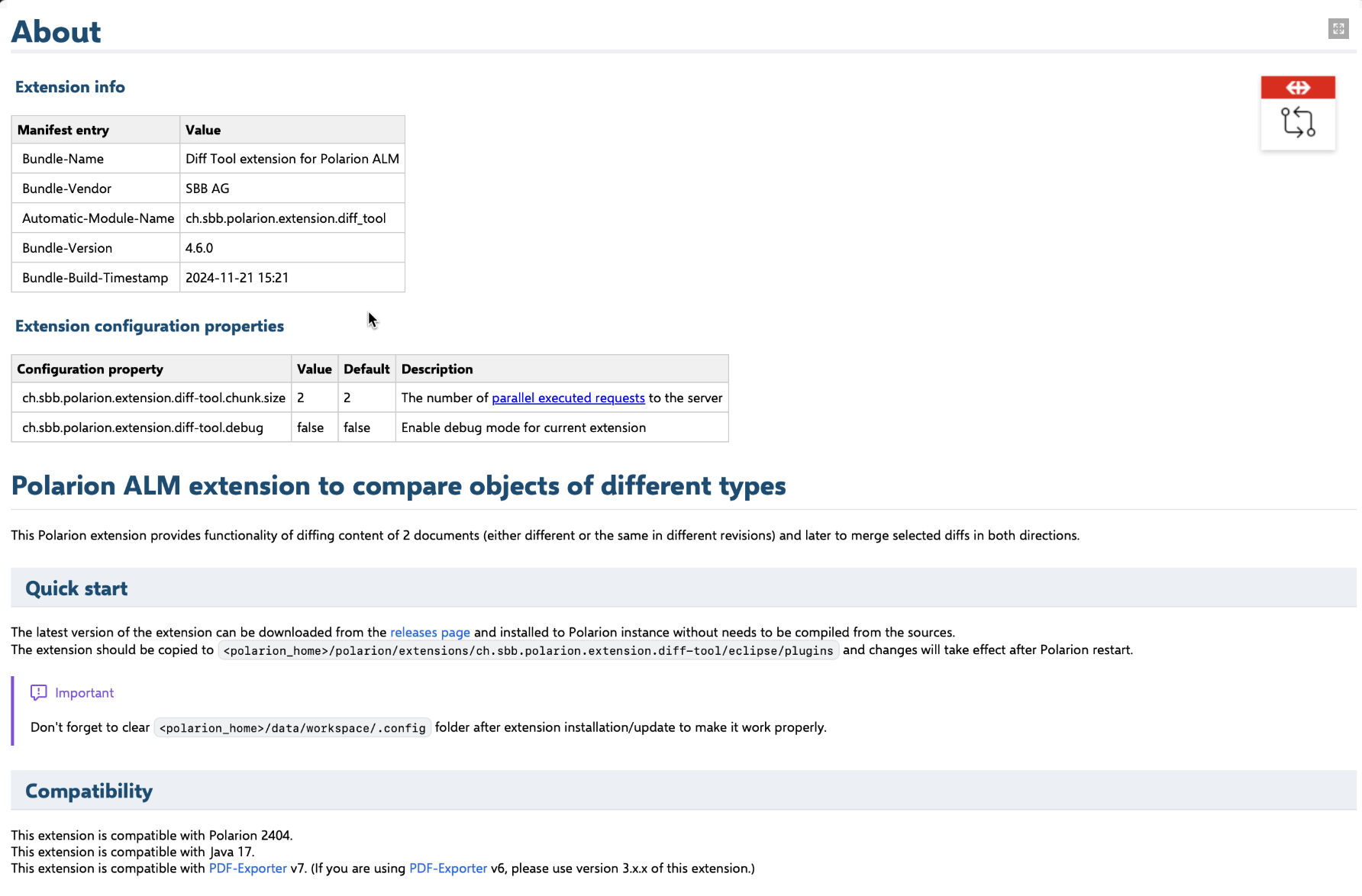 Extension icon